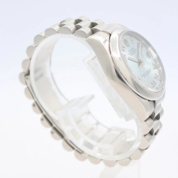 2001 Rolex 178246 Concentric Glacial Datejust Ladies Wristwatch Platinum 950 - Picture 4 of 9